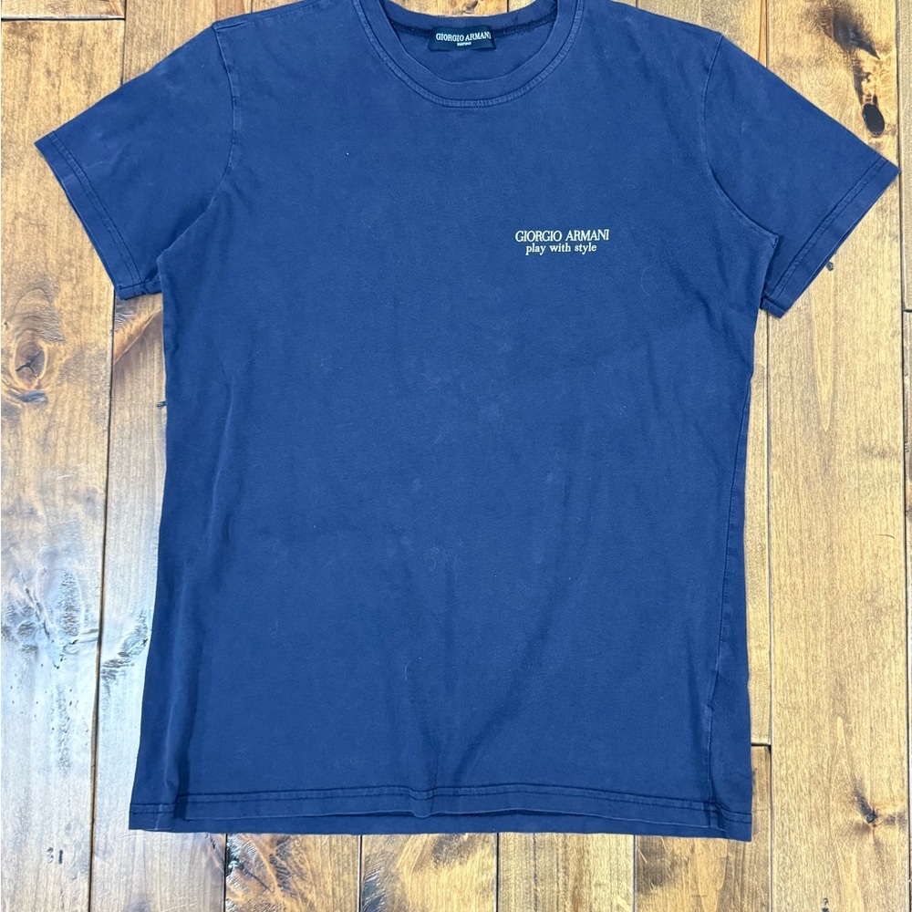 Giorgio Armani Navy Blue T-Shirt